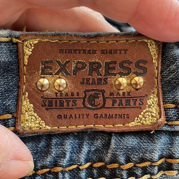 Express distressed skinny jeans - Picture 8 of 10